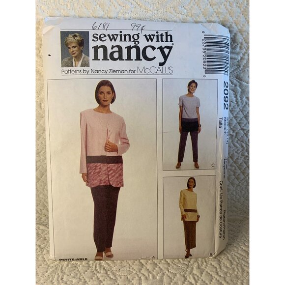 Sewing with Nancy Misses Dress Sewing Pattern sz 12-14 2092 - uncut - Picture 9 of 11